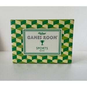 Game Room Sports Quiz Trivia Card Set, 2017, Ridley's